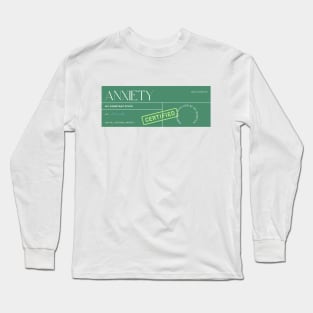 ANXIETY Label Long Sleeve T-Shirt